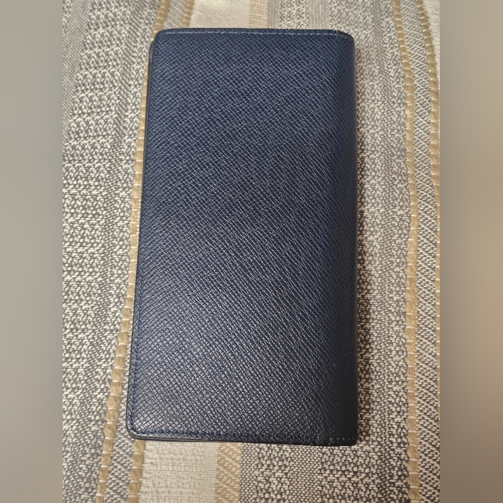 Louis Vuitton Brazza Wallet In Navy (Mens) - Picture 2 of 13